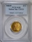 1866-R PAPAL GOLD 20-LIRE PCGS AU-55