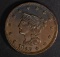 1843 LARGE CENT  AU/BU