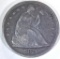 1871 SEATED DOLLAR, ORIGINAL XF+ NICE