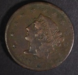 1839 LARGE CENT BOOBY HEAD  VF