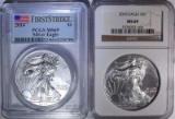 2010 & 2014 AMERICAN SILVER EAGLES