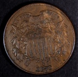 1870 2-CENT PIECE, XF+