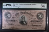1864 $50 CONFEDERATE STATES OF AMERICA