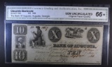 1836 $10 BANK OF AUGUSTA CGA GEM UNC-OPQ