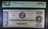 1864 $2 CONFEDERATE STATES OF AMERICA