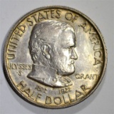 1922 GRANT HALF DOLLAR COMMEM AU+