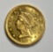 1896 $2 1/2 GOLD LIBERTY  GEM BU