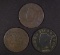 1816, 21 & 22 LARGE CENTS, GOOD