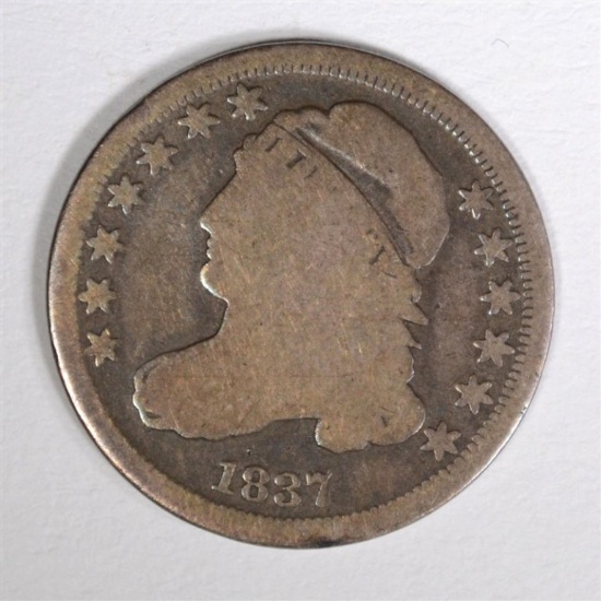 1837 CAPPED BUST DIME GOOD