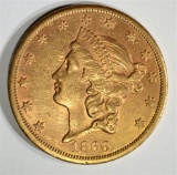 1866-S $20 GOLD LIBERTY w/MOTTO  AU/UNC