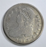 1813 CAPPED BUST HALF DOLLAR  VG