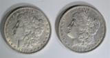 1892-O XF/AU & 1892 AU MORGAN DOLLARS
