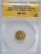 1970-2000 PURE GOLD MEDAL INDIA  ANACS MS 63