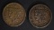 2 - 1851 HALF CENTS XF CORRODED