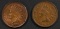 1900 & 1908 INDIAN CENTS, CH BU