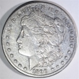 1890-CC MORGAN DOLLAR, XF+