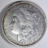 1891-CC MORGAN DOLLAR, XF