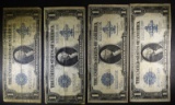 (4) 1923 $1.00 SILVER CERTS. NICE CIRCS