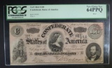 1864 $100 CONFEDERATE STATES OF AMERICA