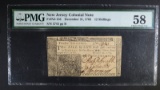 1763 12 SHILLINGS NJ COLONIAL CURRENCY
