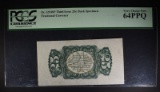 1863 THIRD ISSUE 25 CENTS BACK SPECIMEN