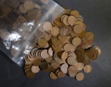 1000 Mixed Date Circulated Wheat Cents