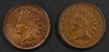 1900 & 1908 INDIAN CENTS, CH BU