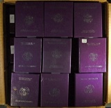 Box of (50) Used American Silver Eagle Boxes.