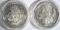 1898 CH BU PL & 1890-S AU MORGAN DOLLARS