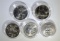 UNC COMMEM HALF DOLLAR LOT: COINS & CAPSULES