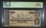 1864 $20 CONFEDERATE STATES OF AMERICA T-67