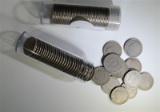 2-ROLLS OF 40 CIRC LIBERTY NICKELS