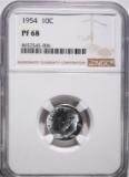 1954 ROOSEVELT DIME NGC PF68