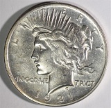 1921 PEACE DOLLAR  AU