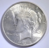 1934-D PEACE SILVER DOLLAR CH BU