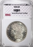 1921-D MORGAN DOLLAR RNG CH BU