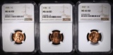 1935, 1936, 1937 NGC MS66RD LINCOLN