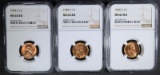 1944-S, 1946-S, 1948-S NGC MS66 RD