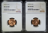 2 - 1972-S LINCOLN CENTS NGC MS66 RD