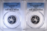 2 - 1999-S SILVER DELAWARE QTRS PCGS