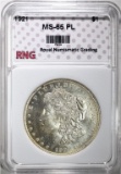 1921 MORGAN DOLLAR RNG GEM BU PL