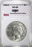 1934-D PEACE DOLLAR RNG GEM BU