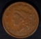 1836 LARGE CENT N-3 FINE