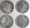 4-XF/AU MORGAN DOLLARS: 1882, 83, 87-O & 89