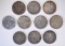 10-GERMAN SILVER 5 REICHSMARK: VARIOUS DATES