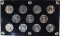 1942-45 SILVER JEFFERSON WAR NICKEL SET, GEM BU