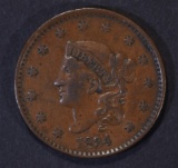 1834 LARGE CENT N-4 Lg 8 Sm Star, Med Lt