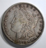 1891-CC MORGAN DOLLAR  XF