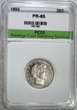 1893 BARBER QUARTER PCSS GEM PROOF