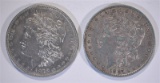 1878-S AU & 1887-O XF MORGAN DOLLARS